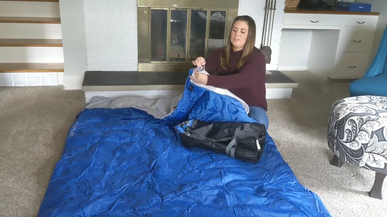 Review of KingCamp Double Sleeping Bag with 2 Pillows Lightweight and Portable Sleeping Bags
