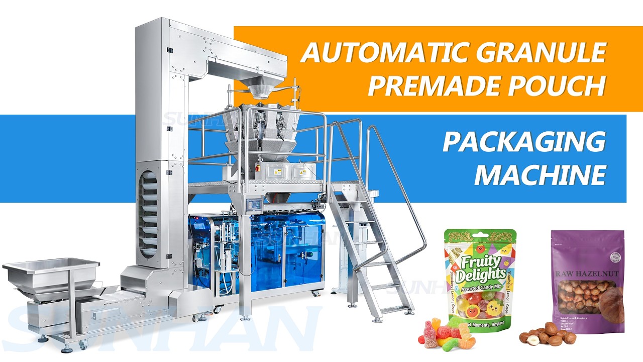 How To Use Automatic Gummy Granule Premade Pouch Weighing Filling Sealing Packaging Machine