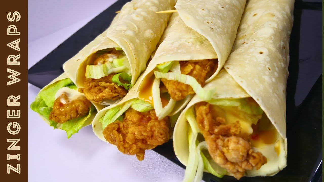 Zinger Twister Wraps Recipe | KFC Style Twister Wrap | Easy Homemade Chicken Twister Wraps