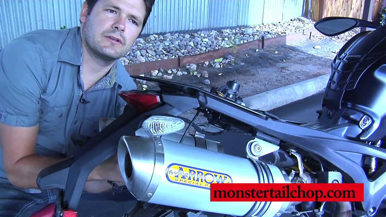 Ducati Monster 696, 796, 1100 evo  Atomic Fender Eliminator/Tail Tidy Install