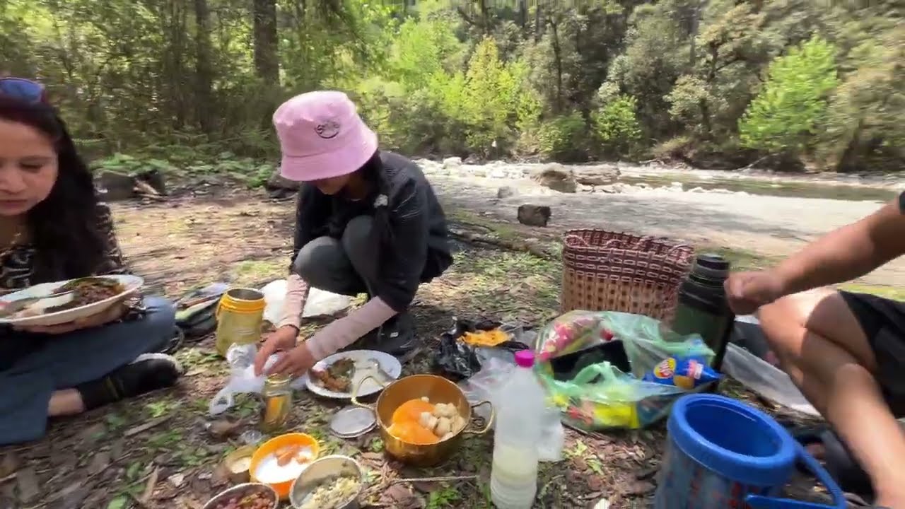 Picnic by the riverside | BHUTAN🇧🇹 | Jigme Dorji National Park | Tango Cheri