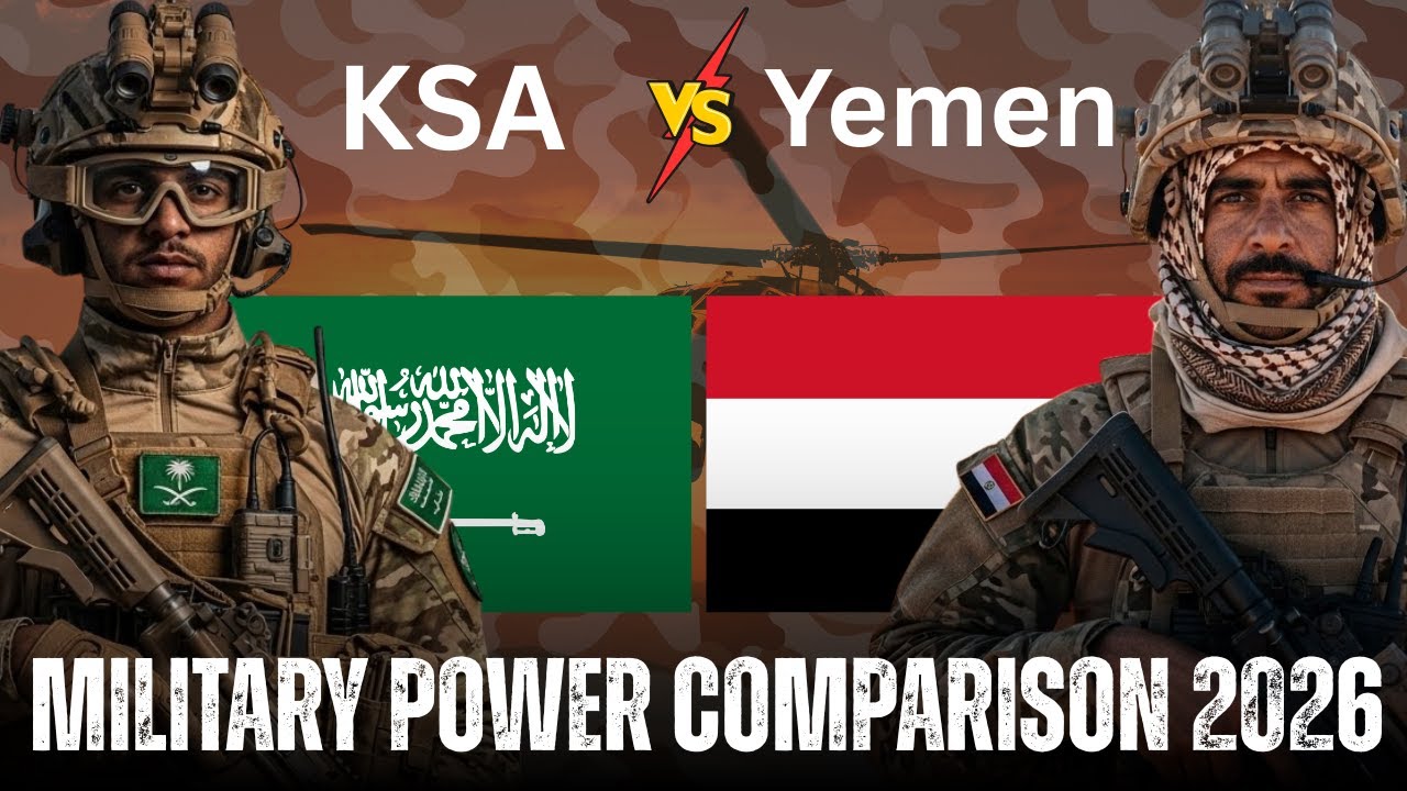 Saudi Arabia vs Yemen Military Power Comparison 2026 | Saudi Arabia vs Yemen Military Power 2026
