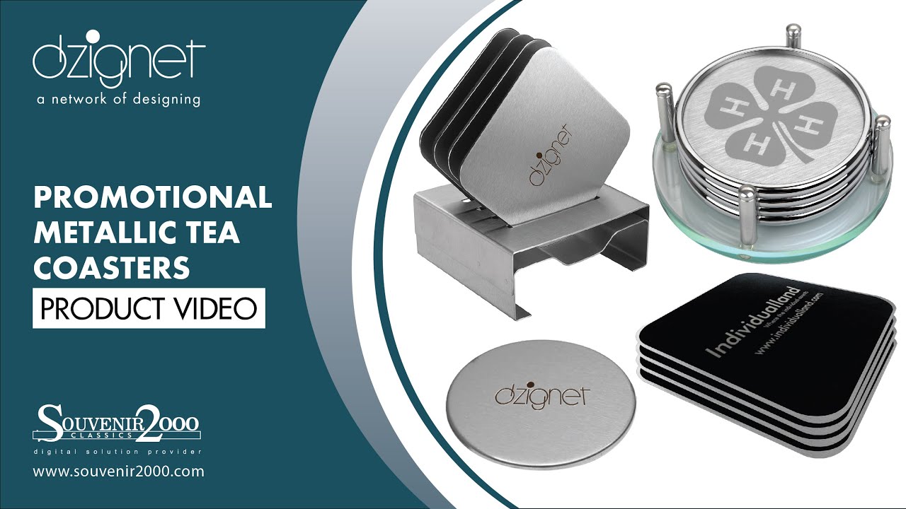Promotional Metallic Tea Coasters