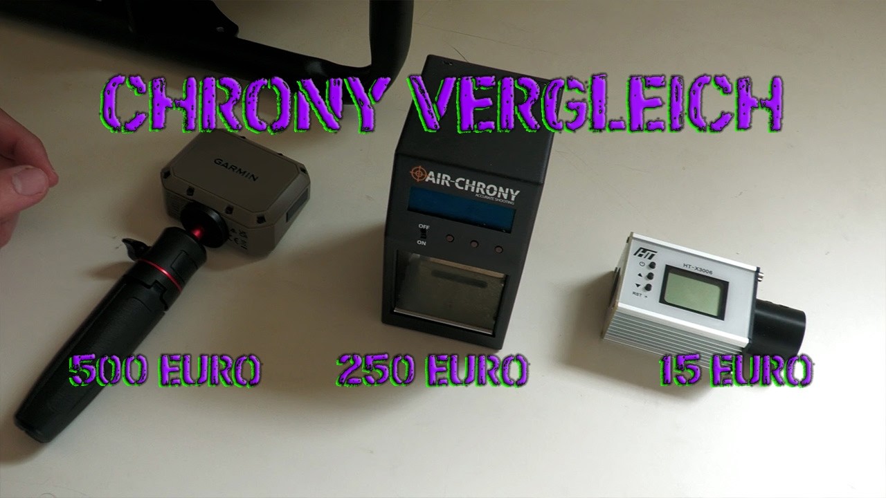 Chrony Vergleich / Garmin Xero C1 vs. AirChrony Mk3 vs X3006
