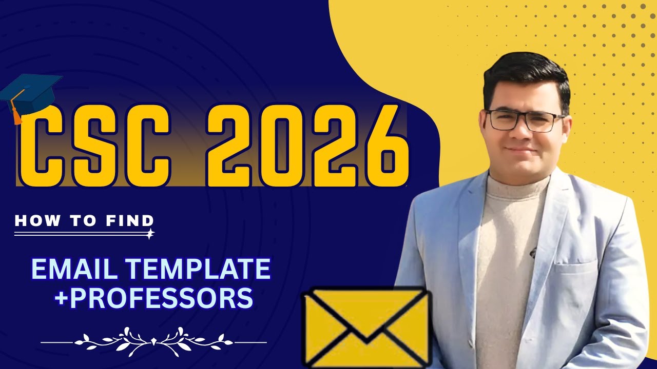 How to find the Chinese Professors (Linkedin)  and best email  for securing CSC 2026 Scholarship
