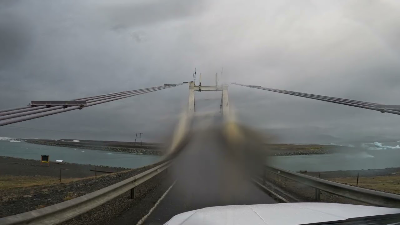 Iceland Driving Hótel Jökulsarlon Glacier Lagoon Hotel to Vik (Real Time - No Music)