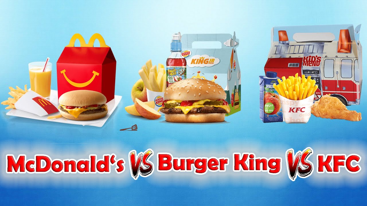 Nejlepší dětské menu ve fastfoodech? MCDONALD'S vs. BURGER KING vs. KFC!