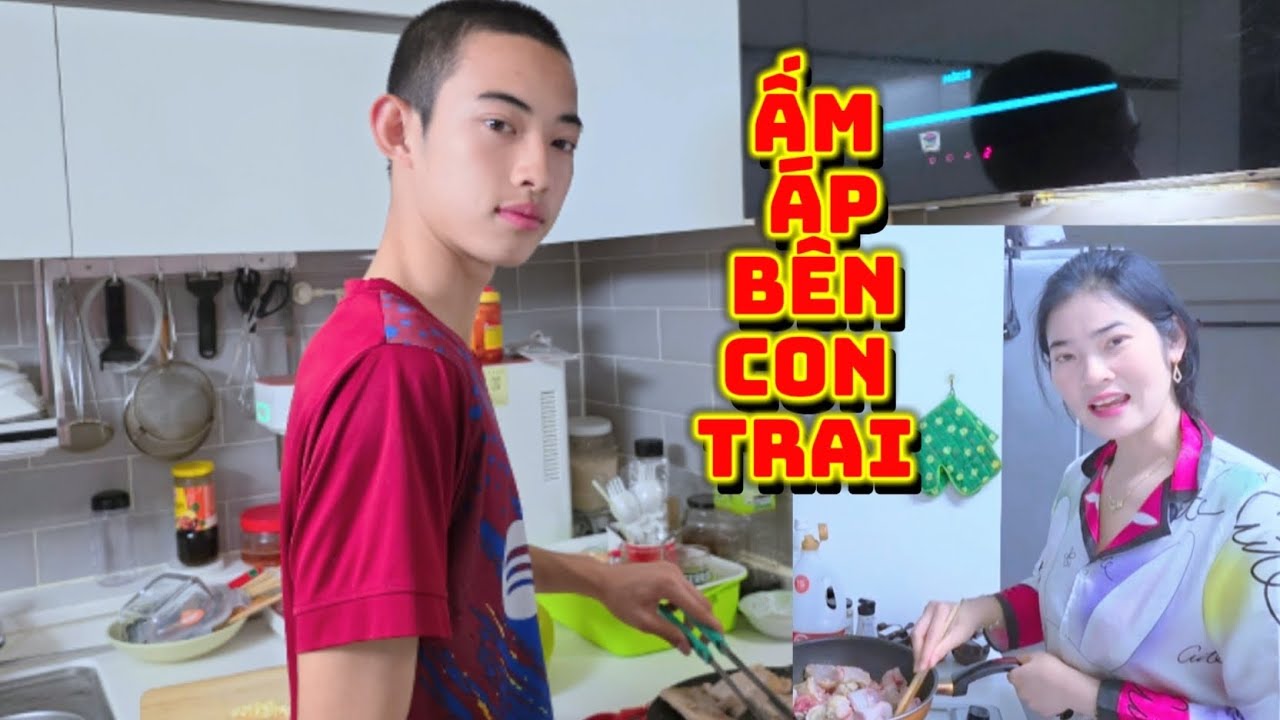 [CSHQ]  KHI ĐƯỢC CÙNG CON TRAI VÀO BẾP NẤU ĂN RẤT ẤM ÁP HẠNH PHÚC #food 