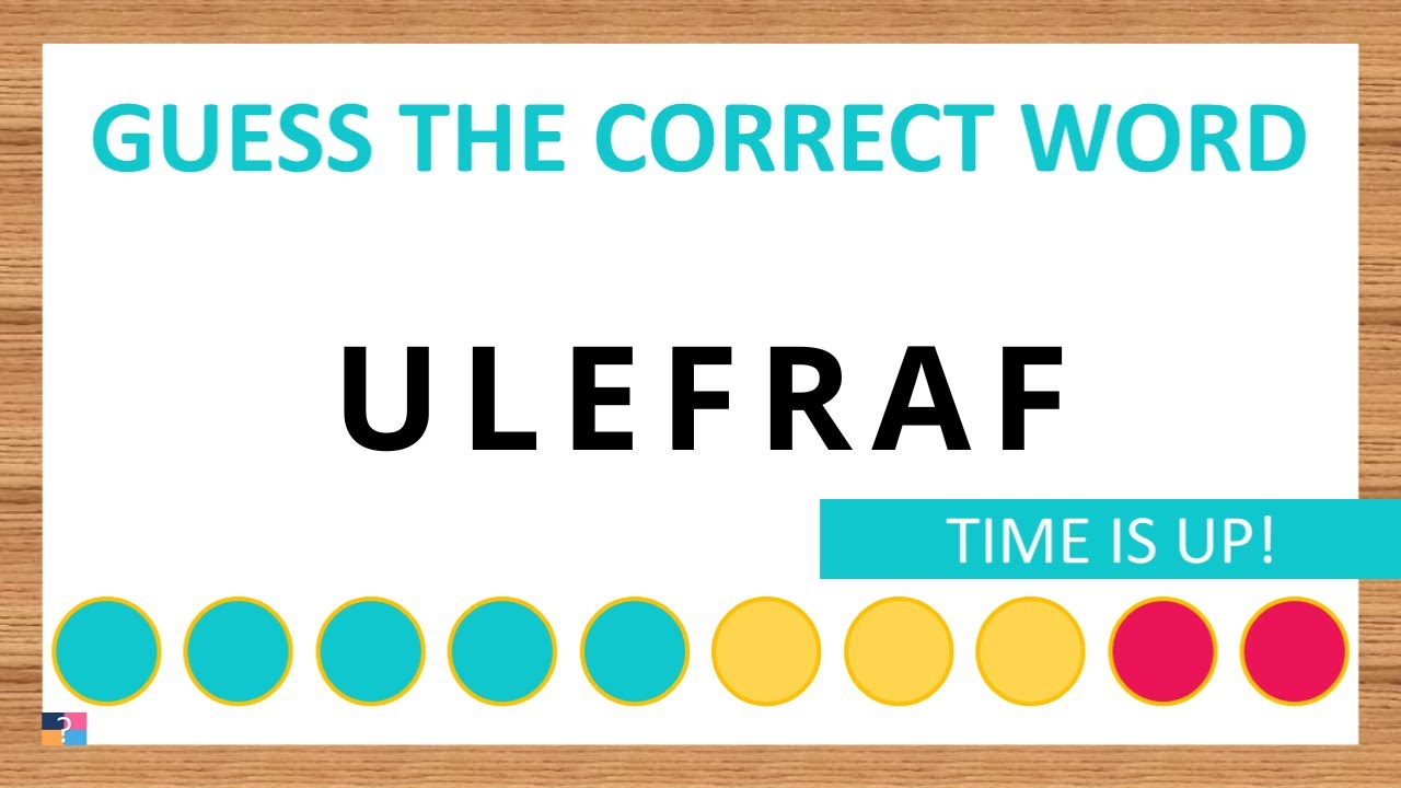 Guess the Correct Word! Unscramble in Record Time! 7 Letters | Agent Quiz