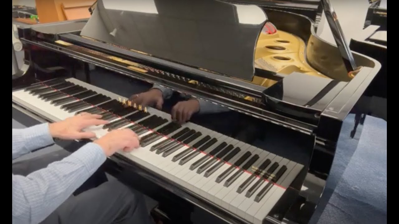 Yamaha G3 6ft 1in c1985 + new method of re-weighting the keys to give an even touch: