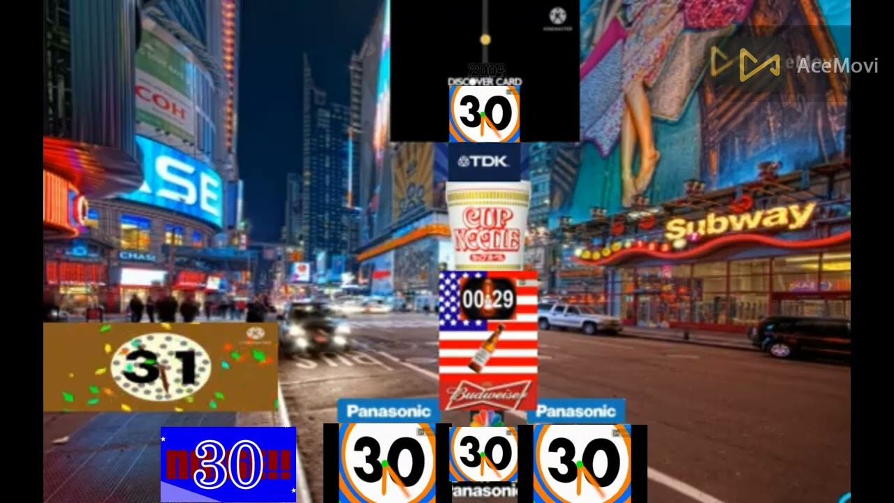Times Square NEW YEAR 2004 Remake