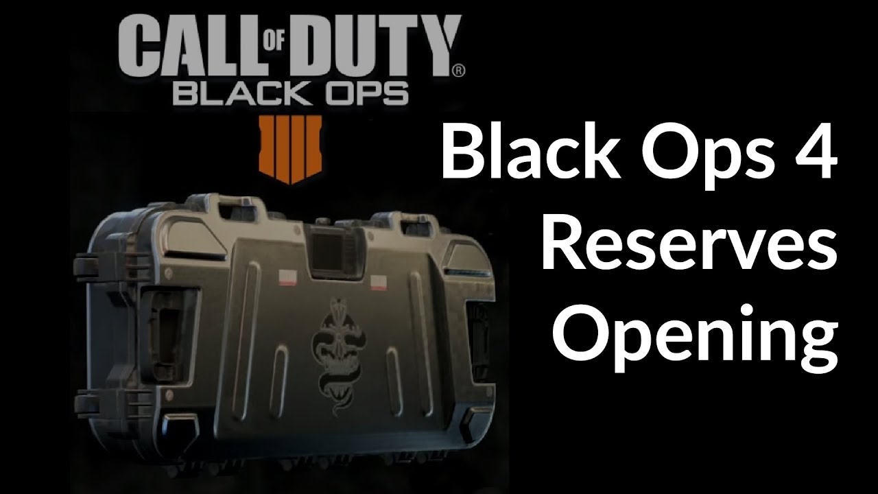 Opening 100-ish Reserves loot boxes in Call of Duty: Black Ops 4