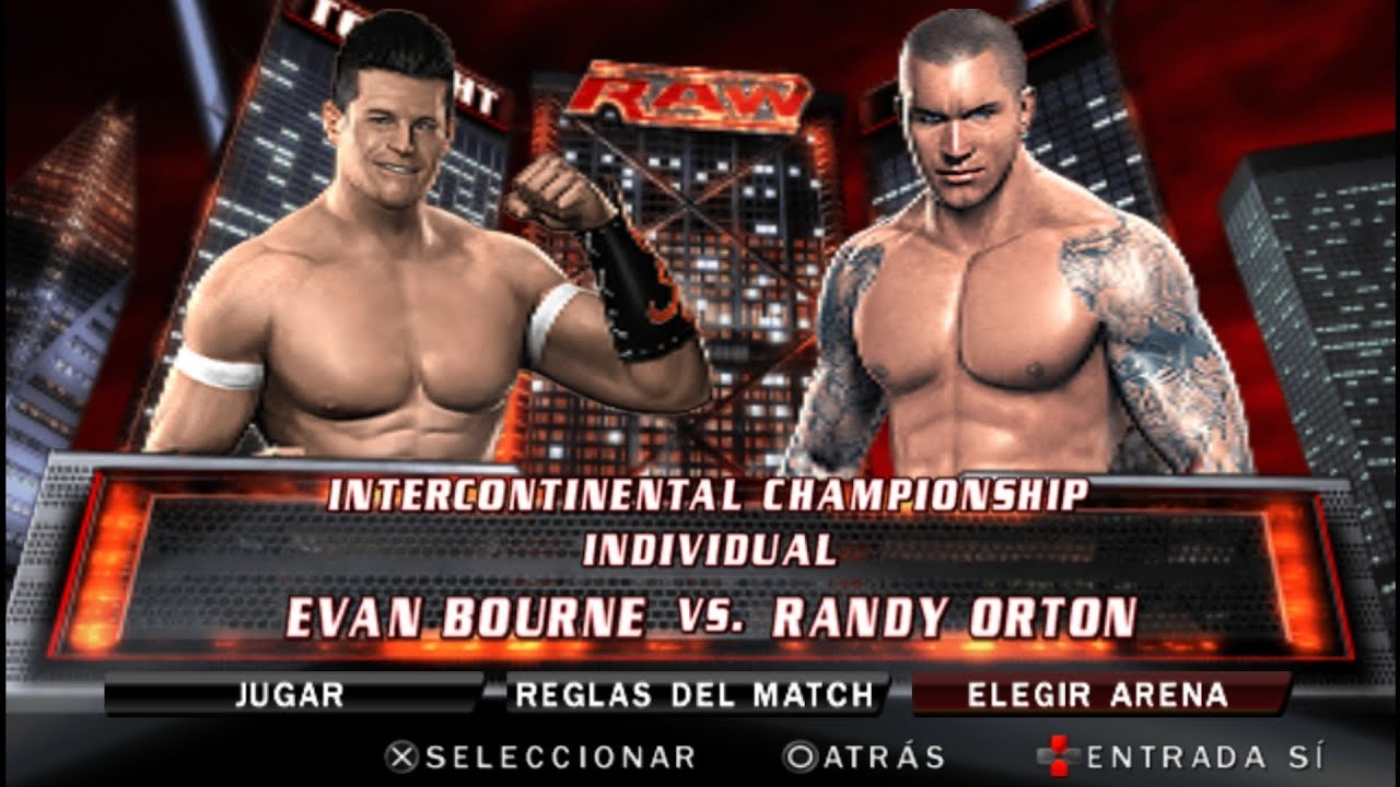 WWE EVAN BOURNE VS RANDY ORTON - EXHIBICIÓN 