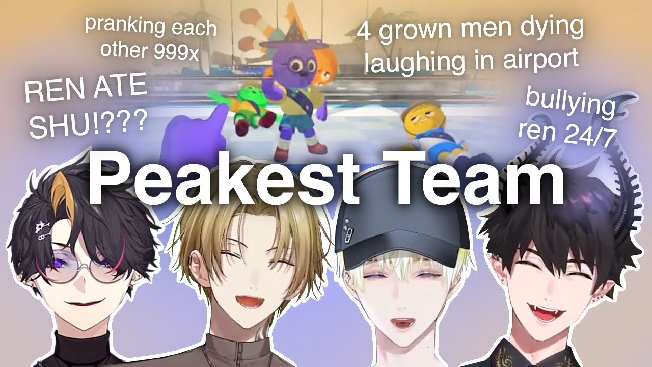 this is how 4 grown men play PEAK 💀 Luca, Shu, Sonny, Ren Nijisanji EN Funny Moment Highlights