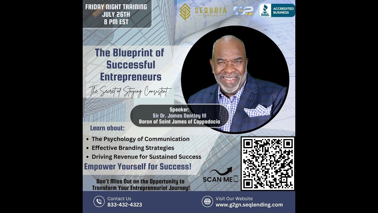 The Blueprint of Successful Entrepreneurs with Dr. James Dentley III