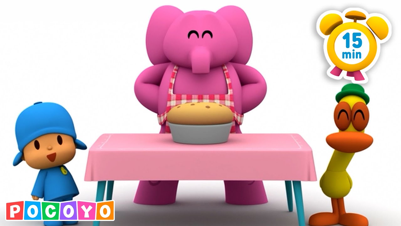 Pocoyo 🇳🇴 NORSK | 🎂 Pocoyos og Ellys matlagingsprogram! (15 min) | TEGNINGER for barn