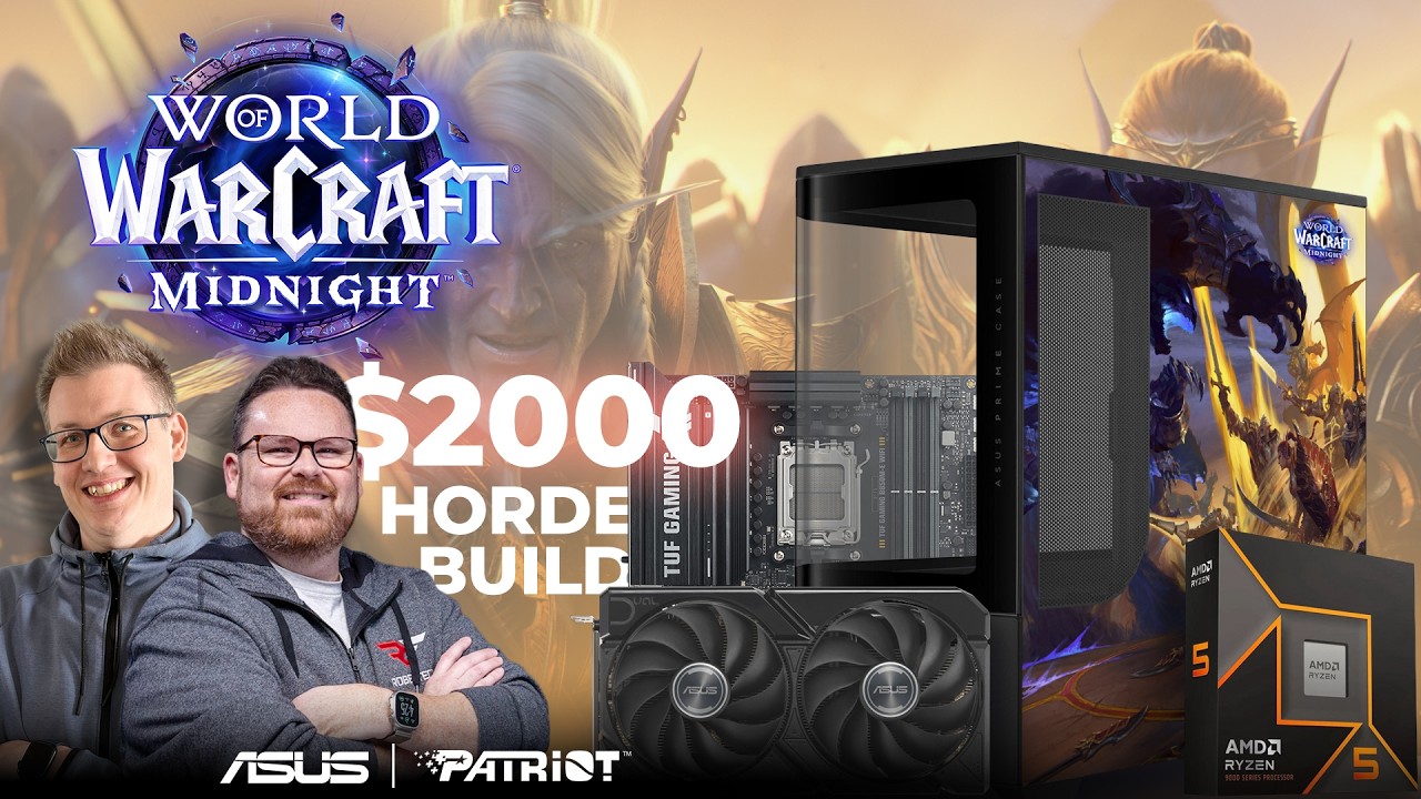 Building a Custom World of Warcraft Horde Gaming PC (Ryzen 5 9600x / RX 9060XT)
