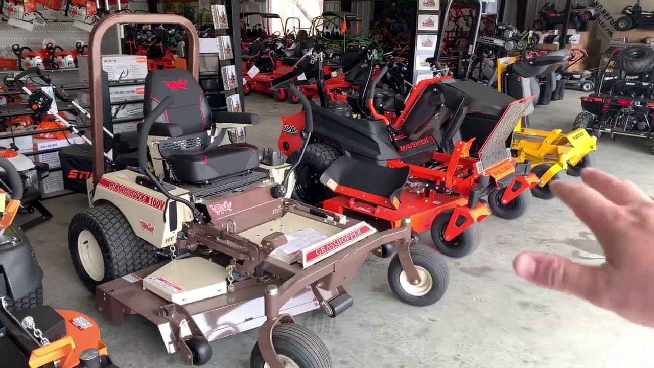 Bad Boy Maverick Vs Hustler Fastrak vs Scag Patriot vs Grasshopper 125 Side by Side Comparison!