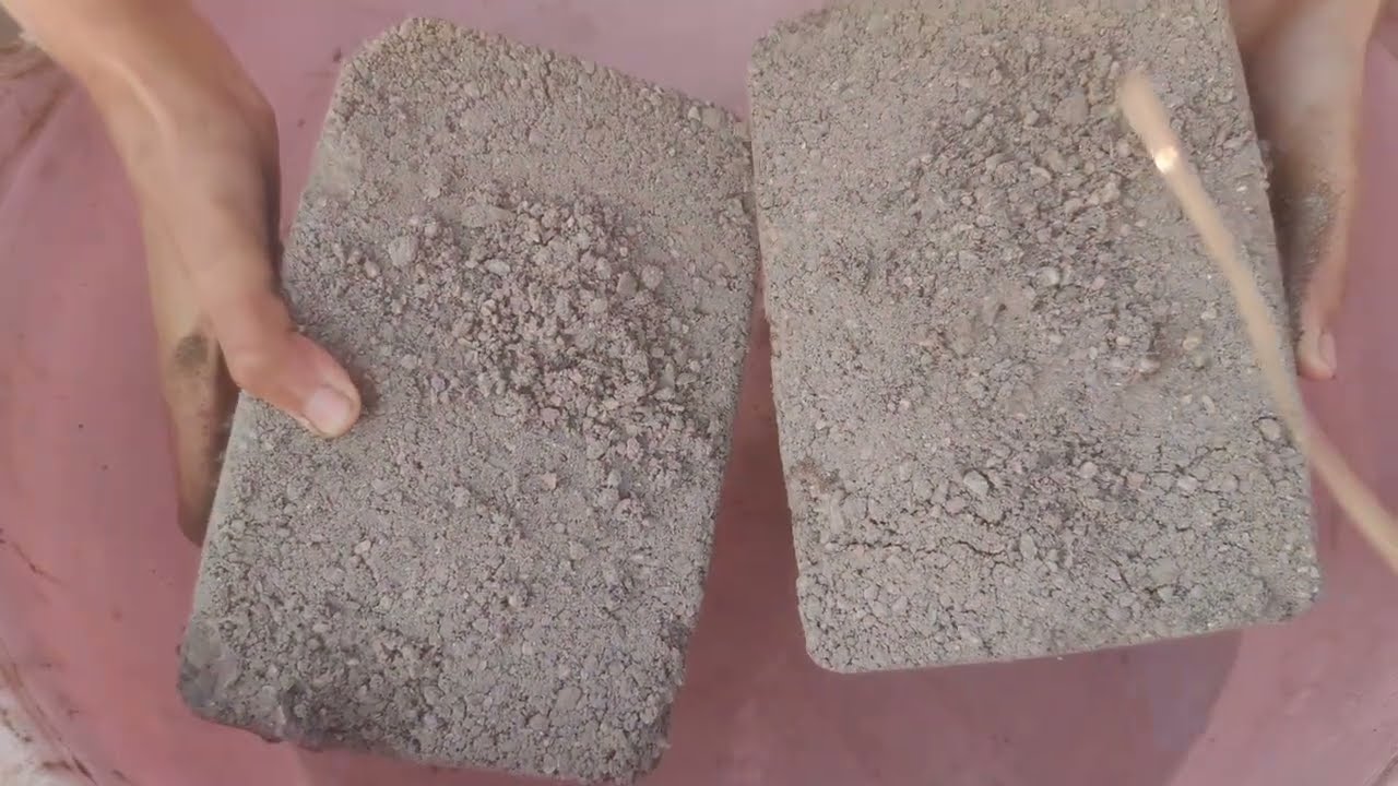 Masterpiece new white grainy texture video ...dusty soft crunchy crumbing dry + in water 💦❤️ asmr⭐