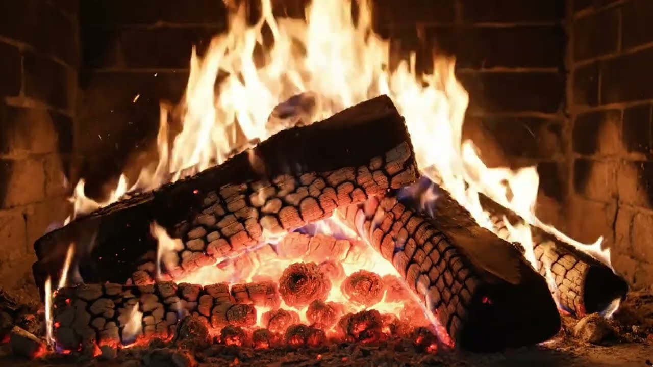 🔥11 Hours Cozy Winter Fireplace | Quiet Reset for Sleep & Focus