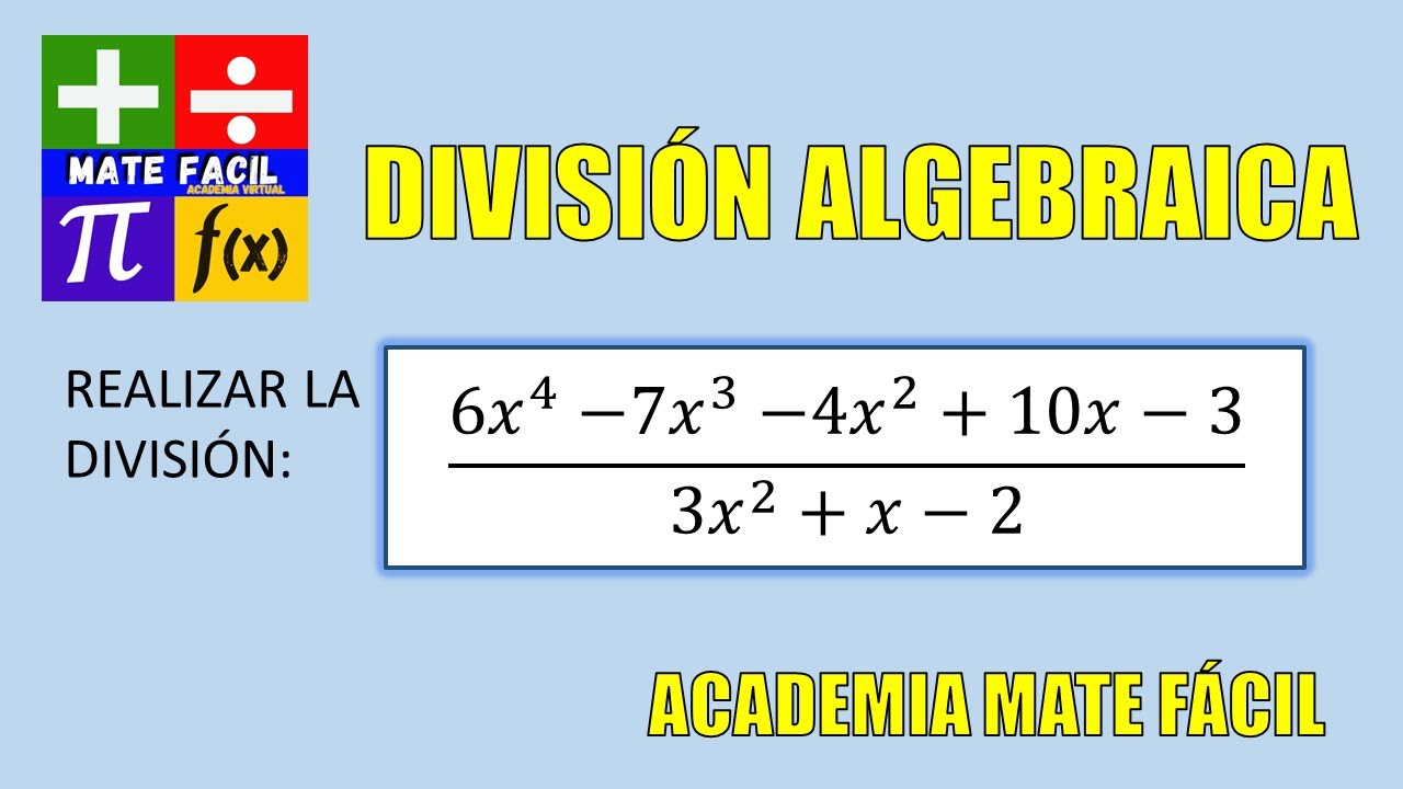 Divisi&oacute;n algebraica - M&eacute;todo de Horner 1