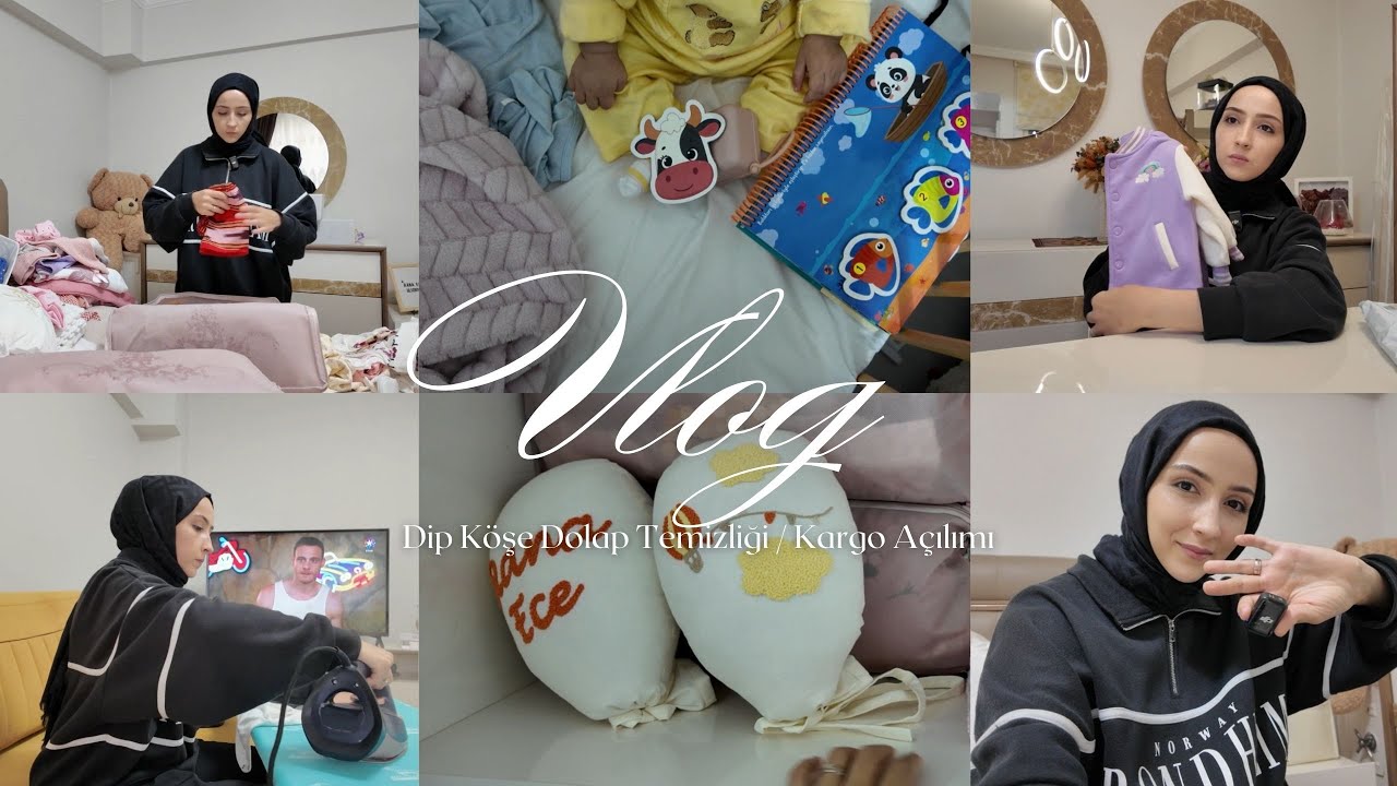 DETAYLI KIŞ TEMİZLİĞİ YAPIYORUM 🧼 | DİP KÖŞE DOLAP TEMİZLİĞİ 🪣🧼 | BİRİKEN KARGOLARI AÇTIM 📦 #vlog