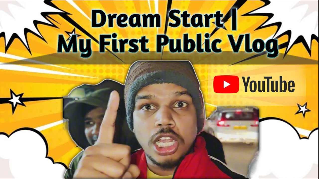 Dream Start | My First Public Vlog | Pehli Baar Public Mein 🎥#trending #funny #comedy