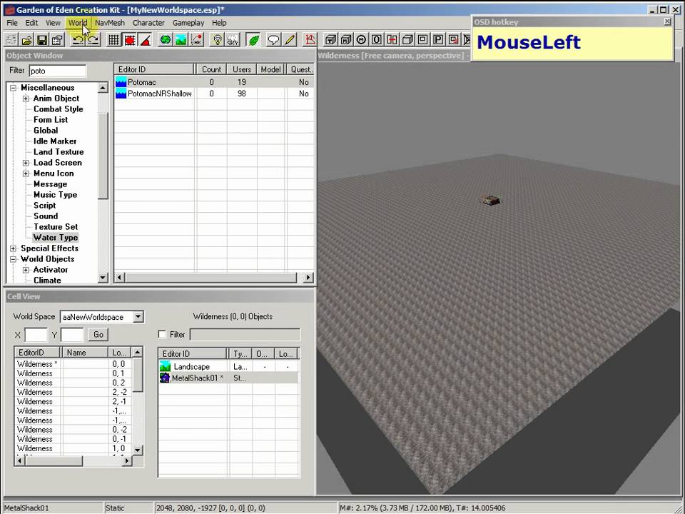 Fallout 3: GECK - New Worldspace, The Easy Way (Part 1-3)
