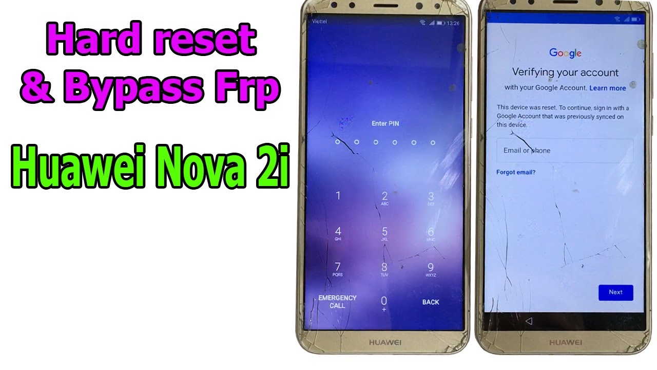 How to hard reset and Bypass Frp Huawei Nova 2i (RNE-L22)