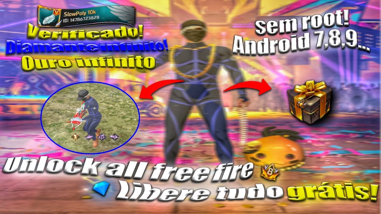 UN LOCK ALL FREE FIRE PEGANDO NA PARTIDA!