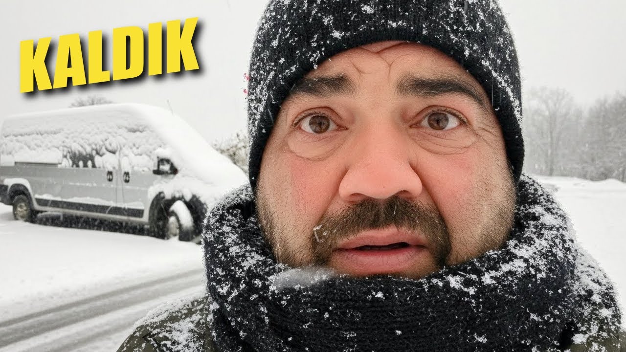 Kar yağdı, 2 gün mahsur kaldık! 🚐❄️ | Vlog 