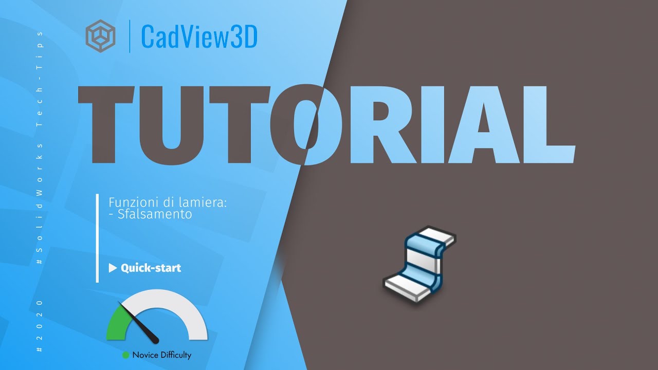 Solidworks Tutorial - Lamiera: Sfalsamento