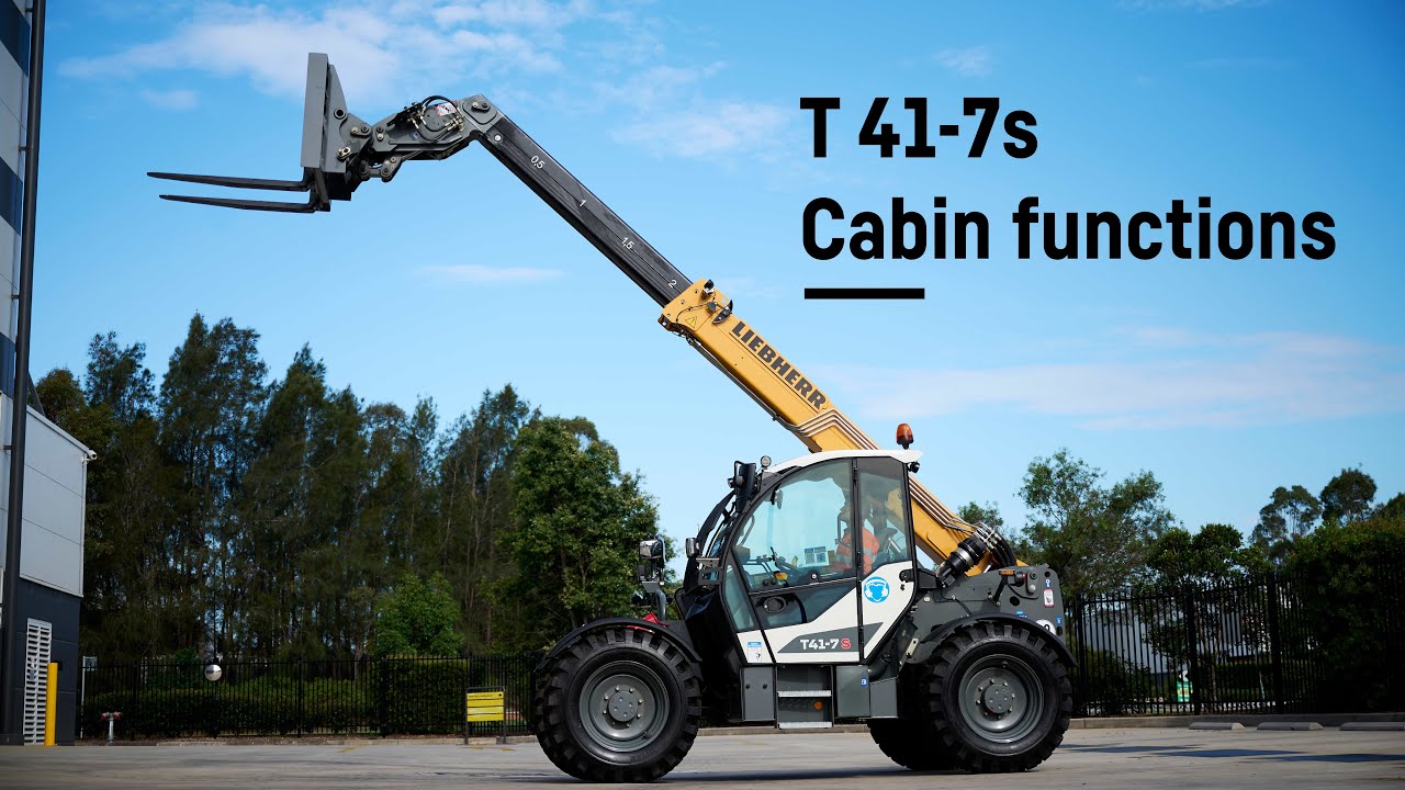 Liebherr telehandler - Cabin functions & control | Liebherr