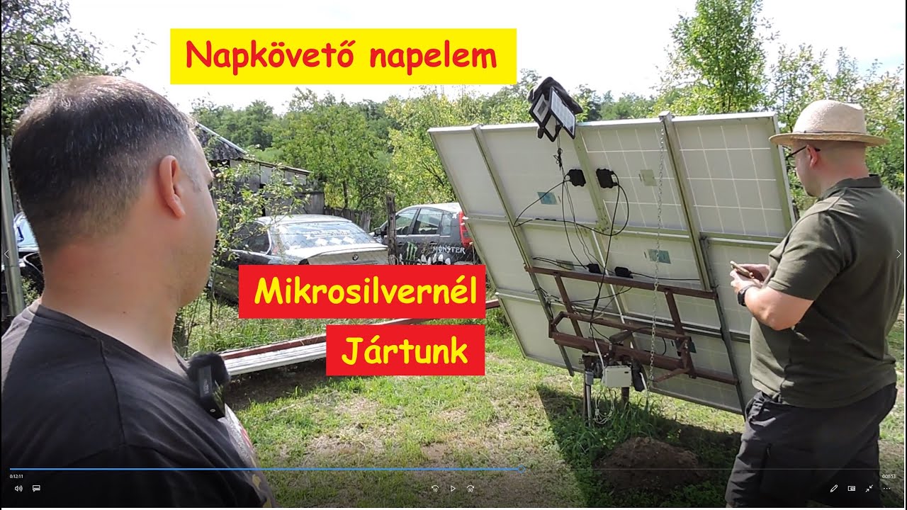 1764. A szigetüzemű napelem 🌞Gurunál, Mikrosilvernél jártunk. Kéménnyel fűtés + Napkövető napelem.