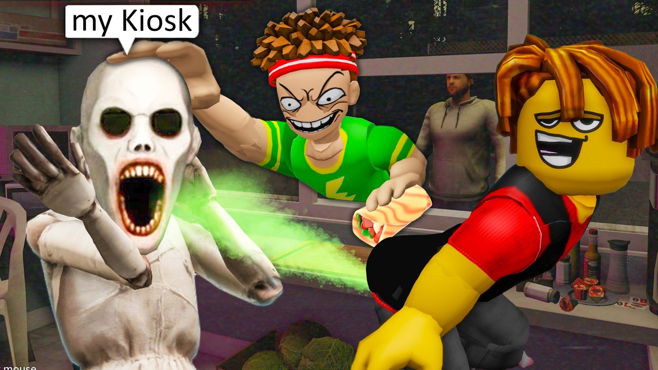 ROBLOX Страшный киоск с шаурмой 2: Аномалия нас обслужила 🌯💀 ЗАБАВНЫЕ МОМЕНТЫ