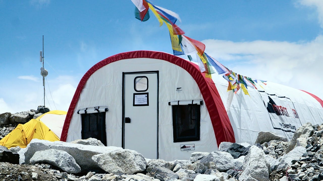 The Medical Clinic (Everest ER) at the Everest Base Camp in 4K!