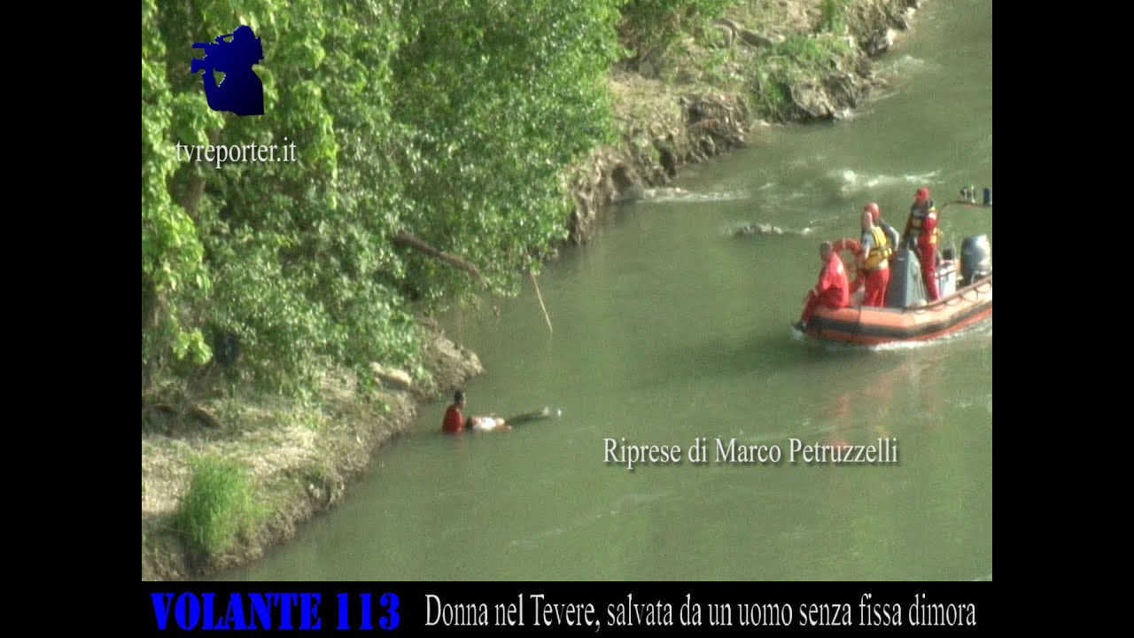 VOLANTE 113: Donna nel Tevere, salvata da un uomo senza fissa dimora