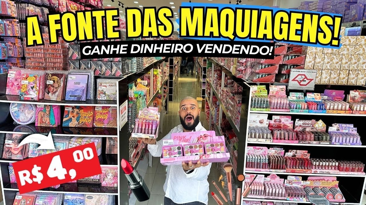 MAQUIAGEM NA 25 de MARÇO R$4 REAIS DESCUBRA O FORNECEDOR MAQUIAGEM LOJA MAQUIAGEM 25 DE MARÇO SP