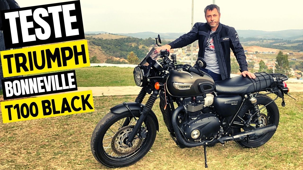Teste na Estrada da Triumph Bonneville T100 Black 2021 #triumph #bonneville #t100black