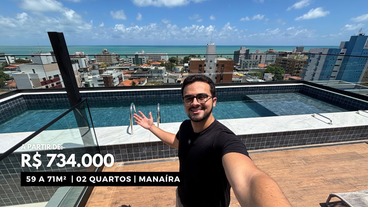 APARTAMENTO NOVO COM 02 QUARTOS EM MANAÍRA A PARTIR DE R$ 734 MIL