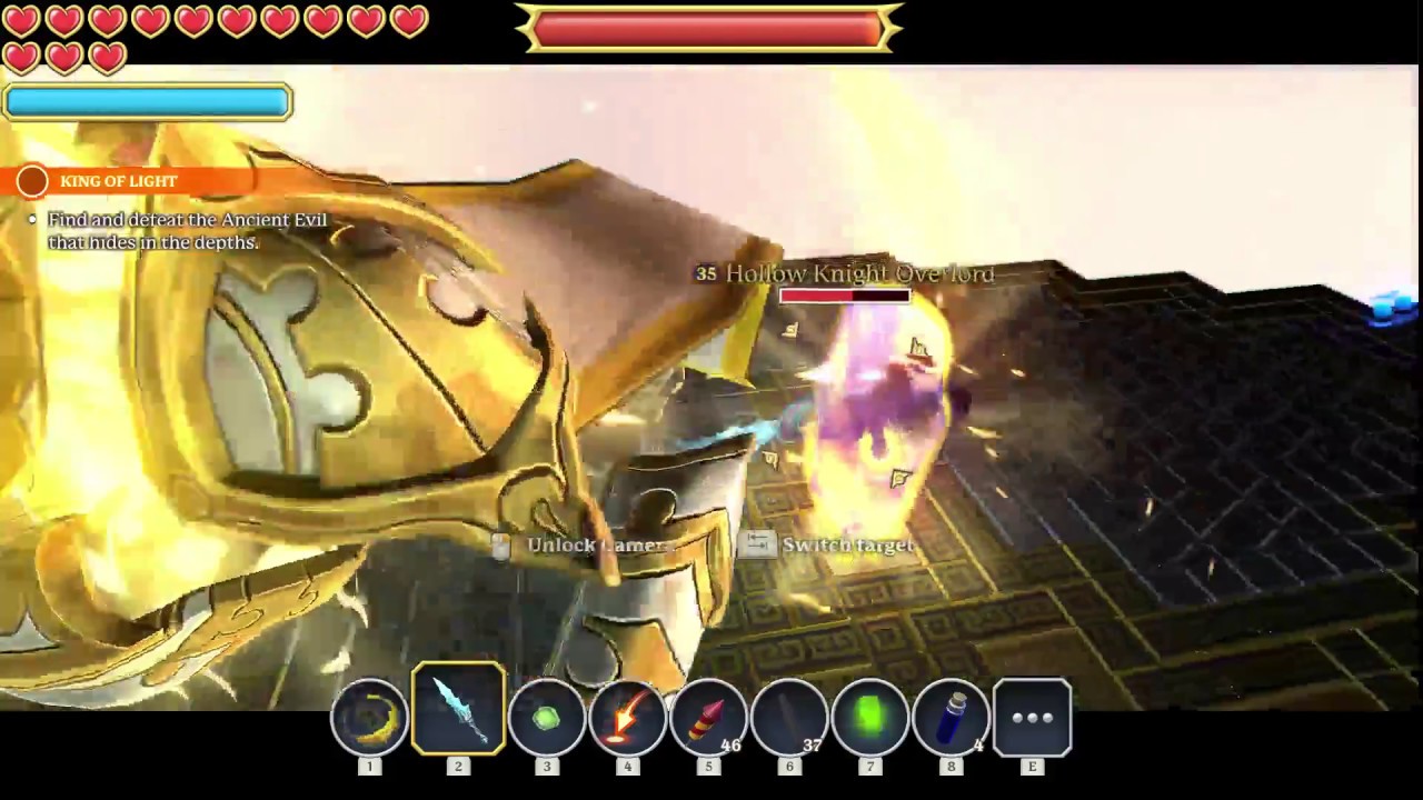 [Solo][Warrior] Kill King Of Light in 7min - Portal Knights