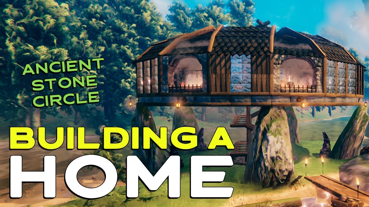 Valheim - Build Video for Ancient Stone Circle Home