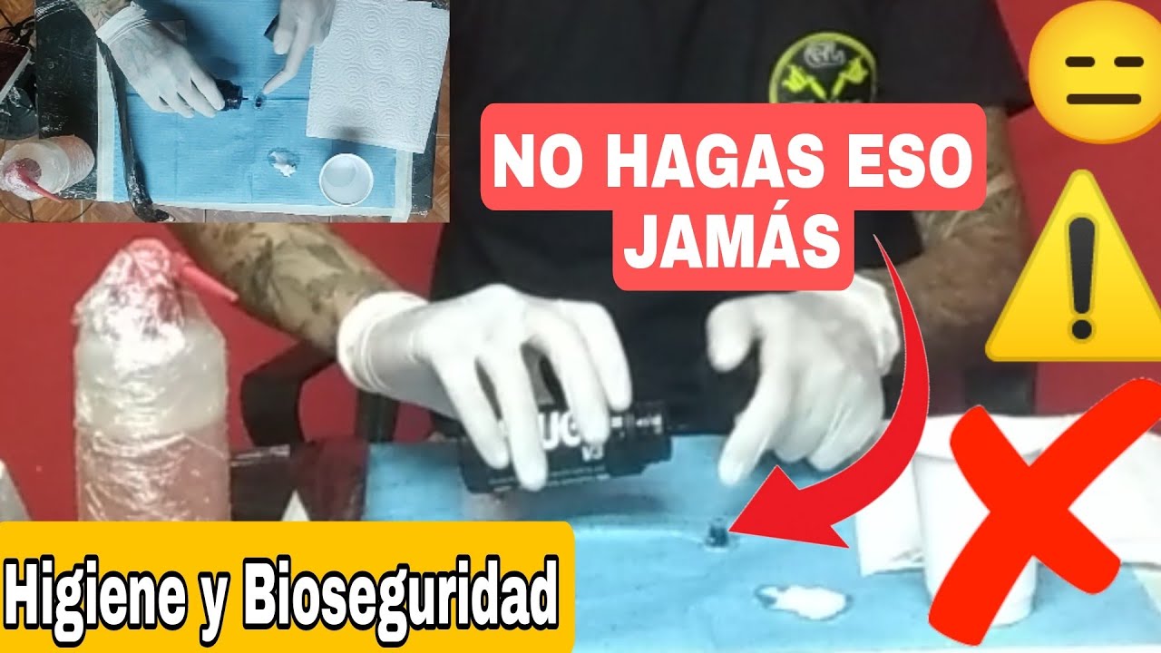 HIGIENE Y BIOSEGURIDAD | CONTAMINACIONES CRUZADAS🃏ARMAR MESA DE TRABAJO CURSO DE TATUAJES GRATIS