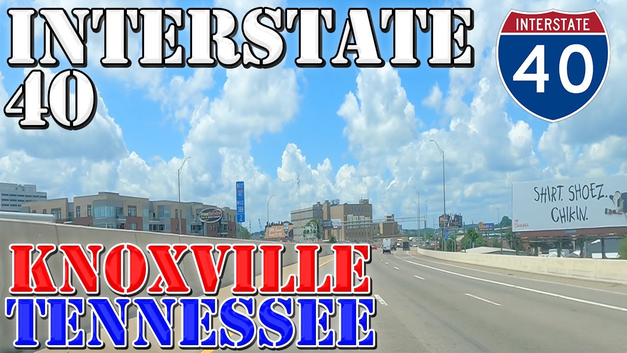 I-40 West - Knoxville - Tennessee - 4K Highway Drive
