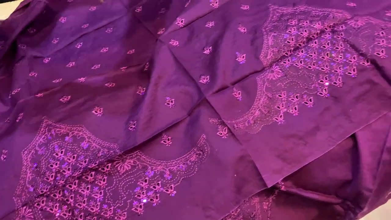 Limelight Eid embroided Applique work 3pc flat sale 2026.