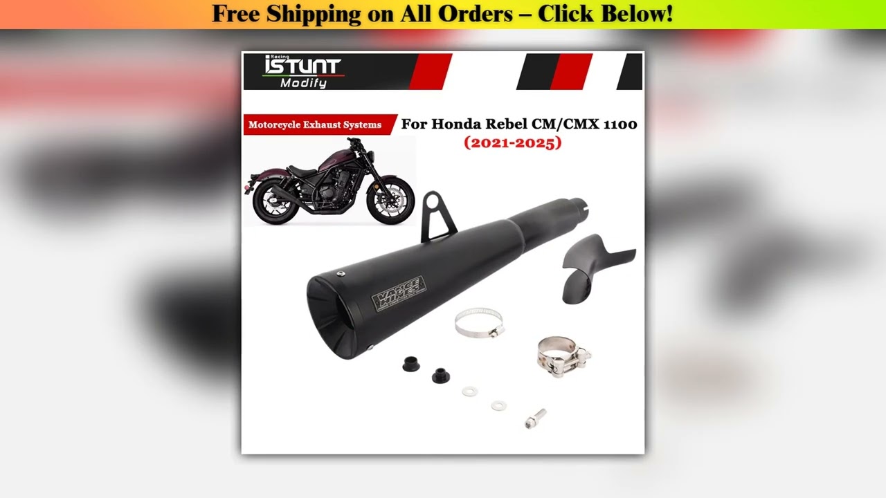 Motorcycle Exhaust Escape Systems Slip On For Honda Rebel CM1100 CMX1100 CM CMX 1100 2021