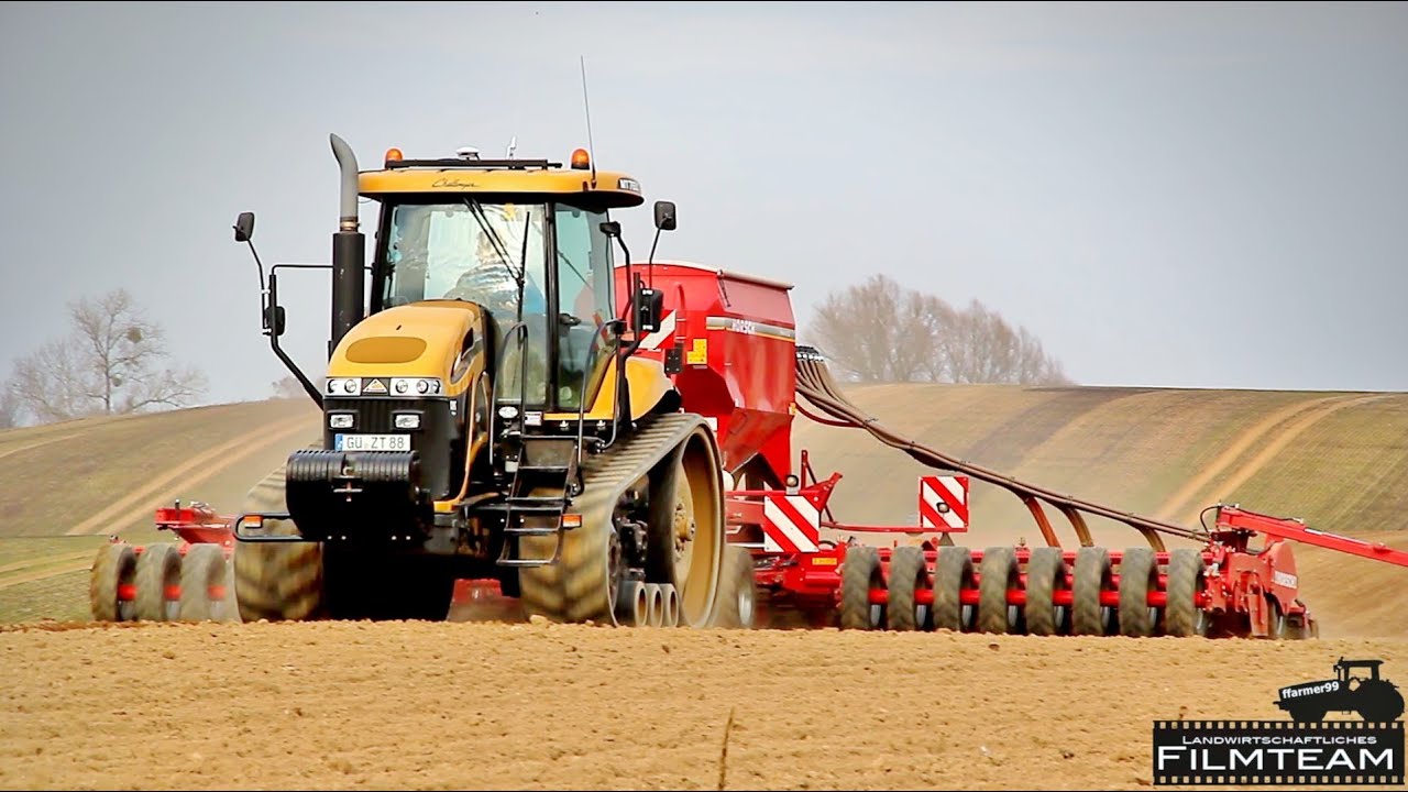 Cat Challenger MT 765C mit Horch Pronto 9 DC Drillmaschine. Hafer Aussaat 2014