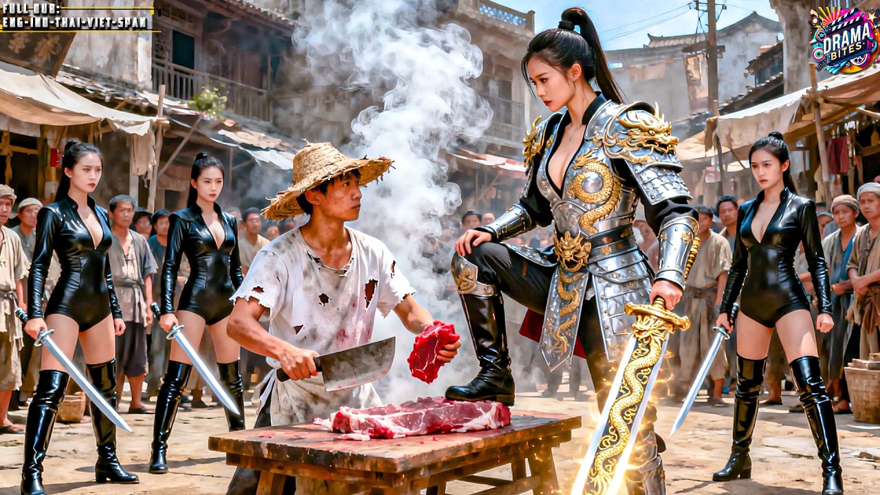 Poor Pork Seller Insulted by Female General — Turns Out He’s a Hidden War God Who Makes Her Pay!