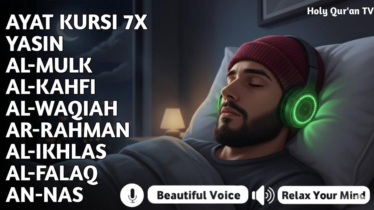 Quran Recitation in A Peaceful Voice I Alfatiha, Ayatul Kursi, Yasin ,Arrahman ,AlWaqiah