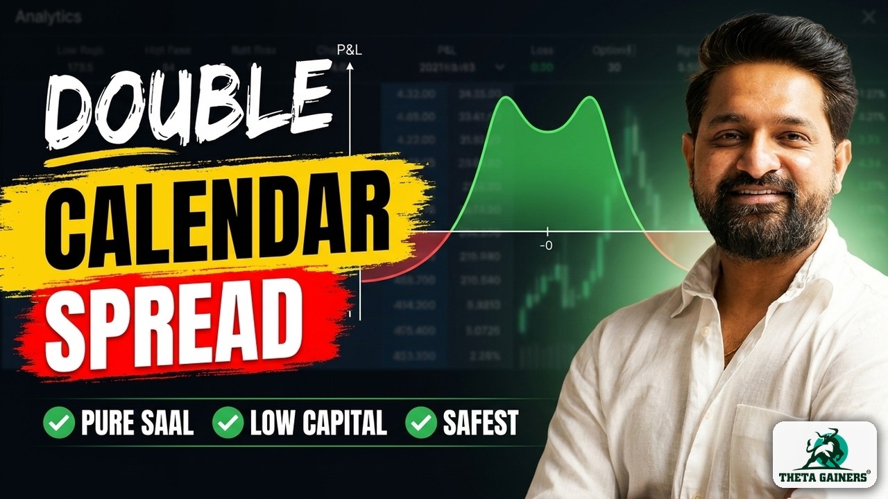 Double Calendar Spread Strategy 🔥 Kam Capital Safe Trading | Full Setup | Theta Gainers